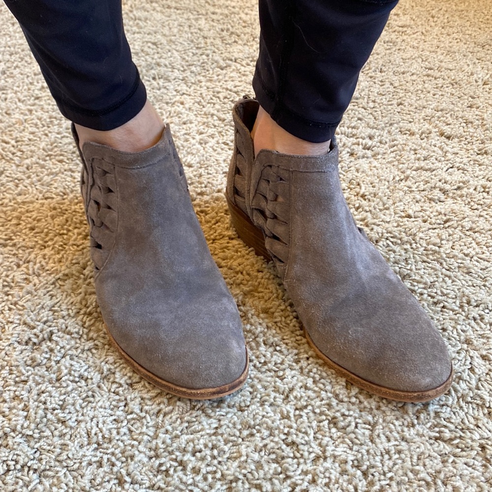 Vince camuto grey booties